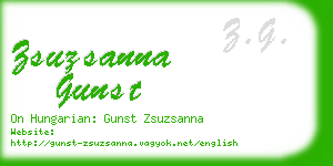 zsuzsanna gunst business card